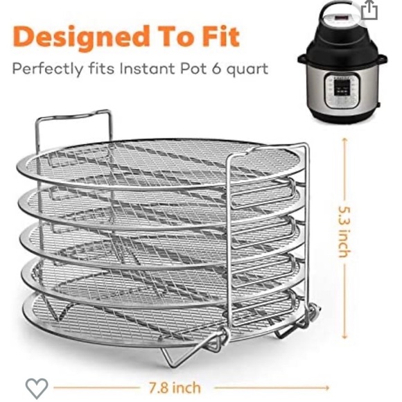 Sicheer Kitchen Nib Dehydrator Stainless Steel Rack Instant Pot Air